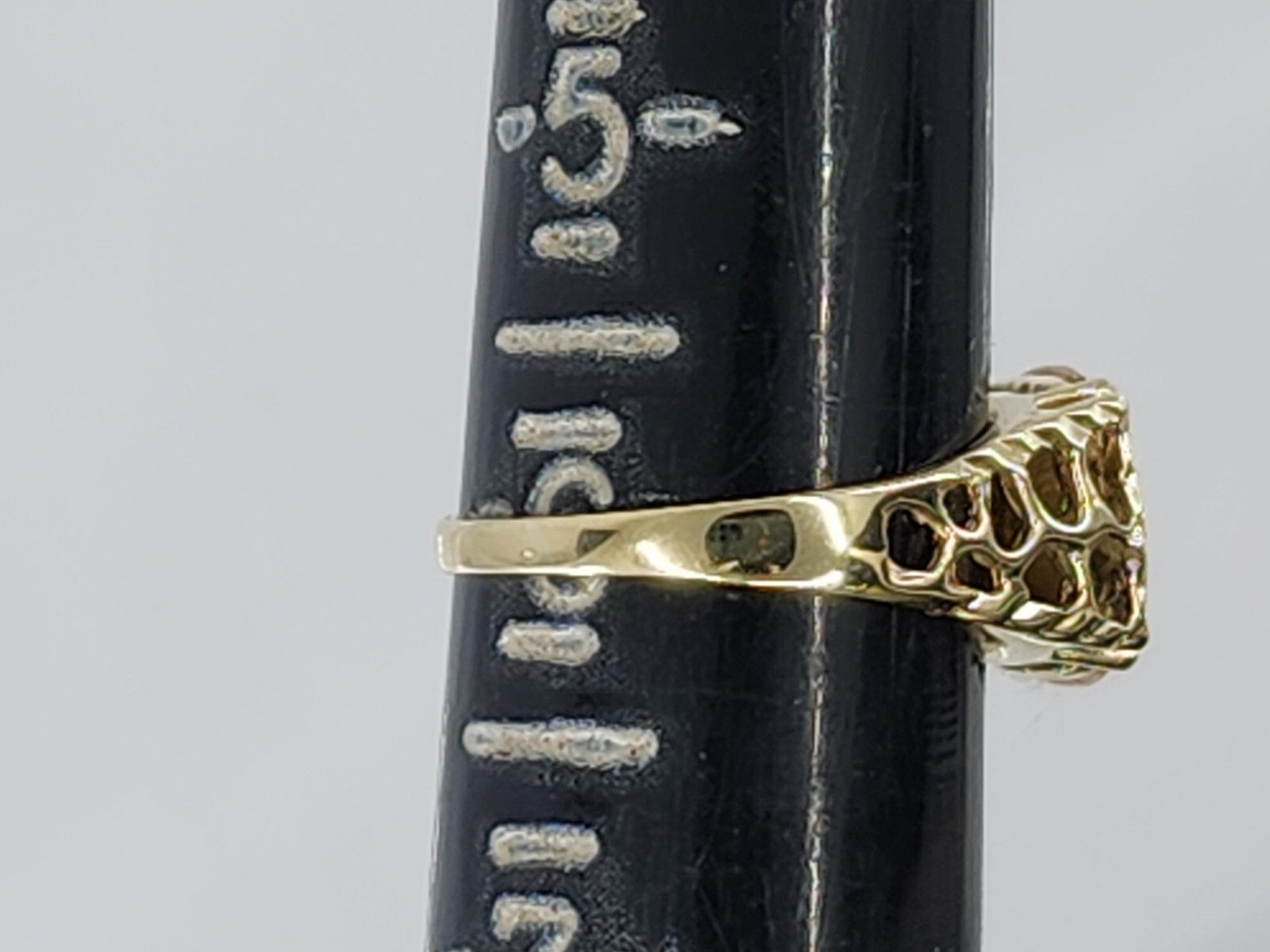 VINTAGE SOLID 14K GOLD RING with EMPERADOR MAXIMILIANO 1865 MEXICAN