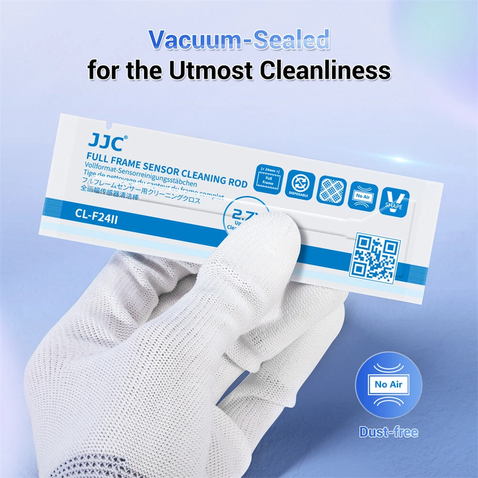 Kit de cotonete de limpeza sensor JJC 12 peças para câmera quadro completo 24mm CMOS e cotonetes CCD - Imagem 4 de 4