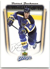 2005-06 Upper Deck MVP #332 Barret Jackman St. Louis Blues