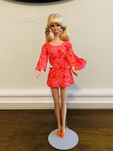 Vintage 1969 Mattel Talking PJ Doll In Original Outfit-Please read!