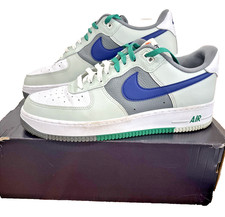 Nike Air Force 1 07 LV8 'Split - Light Silver Deep Royal' FD2592-001 Men's 12