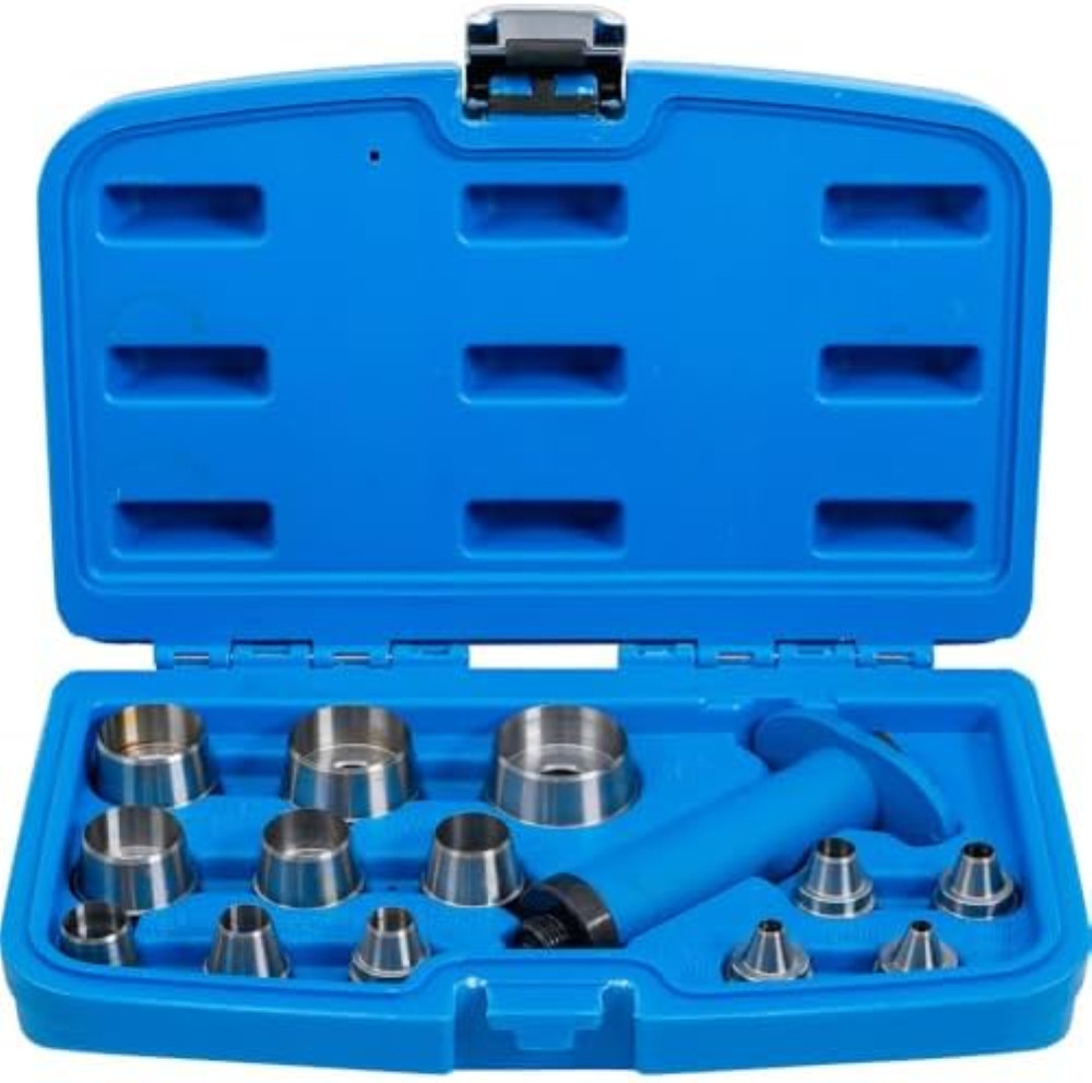 Fustellatrice Professionale Cuoio 5-35mm | Set 14 Pezzi per Pelletteria