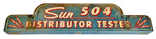 Sun 504 Distributor Tester Topper Sign - Original - Sun Electric 1960s Garage