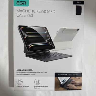 ESR for iPad Air 13 Inch Case Keyboard M4/M3/M2 (2026/2025/2024), Easy-Set Magne
