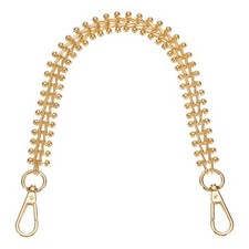 Purse Chain Handle, 40cm/15.7" Bag Extender Chains with Clasps, Gold