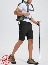 Mens Convertible Hiking Pants Quick Dry Zip Off Cargo