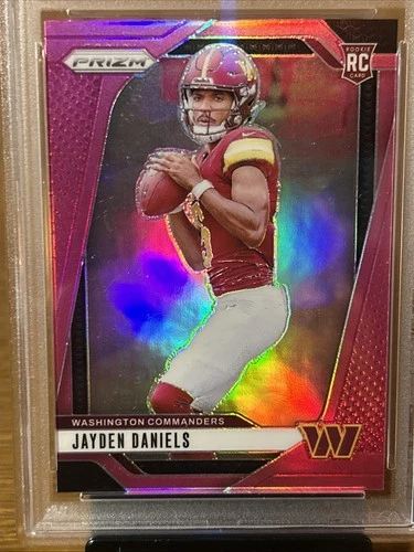 2024 Panini Prizm - Rookies Jayden Daniels #347 Pink Prizm (RC)