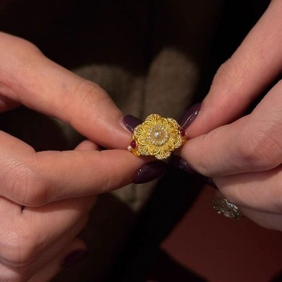 New Chinese Style Adjustable Ring Women Fashion Finger Ring