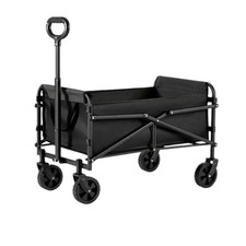 200KG HEAVY DUTY GARDEN TROLLEY WAGON CART LARGE 4 ROUNDS CAMPING BEACH CART
