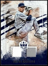2019 Panini Diamond Kings #DMS-JU Justus Sheffield DK Materials Dual Jersey E5