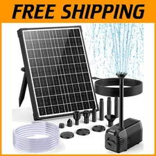 Quiet 320GPH Solar Water Pump with 7.5ft Lift - Perfect for Ponds and Fountains