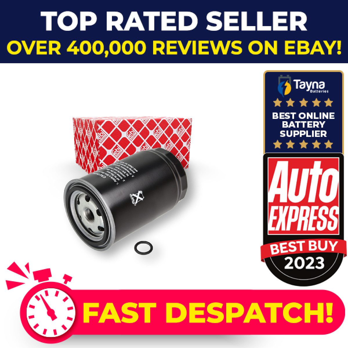 Fuel Filter fits HYUNDAI TUCSON TL 2.0D 15 to 20 D4HA 319221K800 Febi Quality