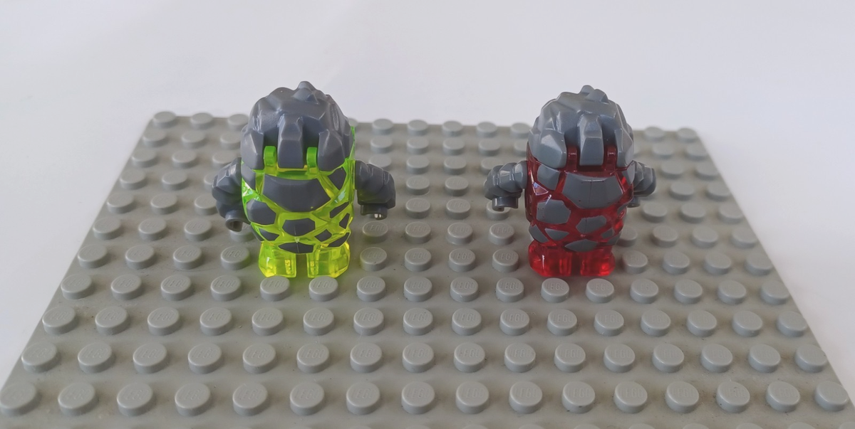 LEGO ® Power Miners Rock monster Minfigs-Meltrox(Red) & Sulfurix