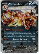CHARIZARD EX 054/091 DOPPIO RARO DESTINO PALDEO POKEMON NM