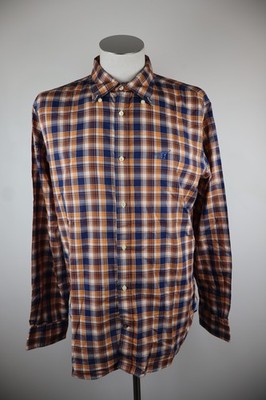 Chemise Henry Cottons Homme Taille 42/L - Coton à Carreaux Bleus - Occasion