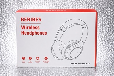  BERIBES Over-Ear Bluetooth Headphones 65H Playtime With Microphone - NEW 