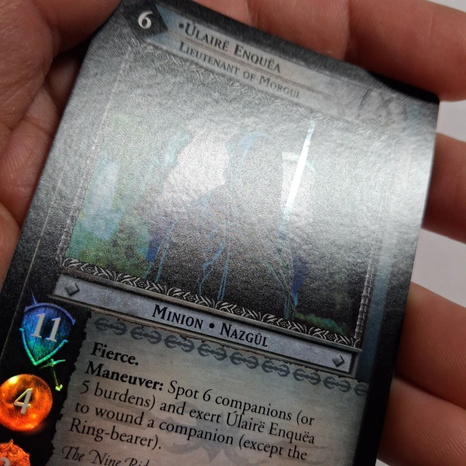 LOTR TCG Fellowship of the Ring ULAIRE ENQUEA LIEUTENANT OF MORGUL 1U231 FOIL LP - Image 3 of 4