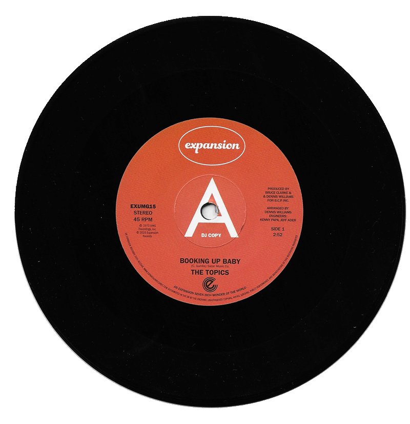 THE TOPICS - Booking Up Baby / Giving Up Modern Soul DEMO 45