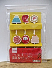 New year  daruma mochi fuji Food Picks 6pcs For Lunch Box Bento daiso