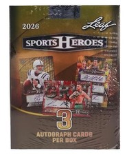 2026 Leaf Metal Sports Heroes Hobby Box 3 Cards Per Box - Factory Sealed