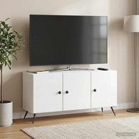 Tv-Schr?Nk Hochglanz Wei? 99 X 34,5 X 50 Cm Holzwerkstoff