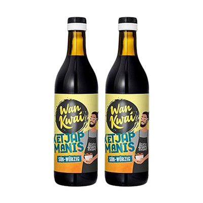Wan Kwai Ketjap Manis Sojasauce, 500ml, 2er