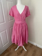 ModCloth Pink Fit And Flare Dress Size 16W