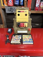 2-XL MEGO CORP VTG 1978 Talking Robot Player W/ Power Cord 2 Tapes Not Working