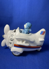 Vintage UA United Airlines Open Cockpit Propeller Collectable Ceramic Coin Bank