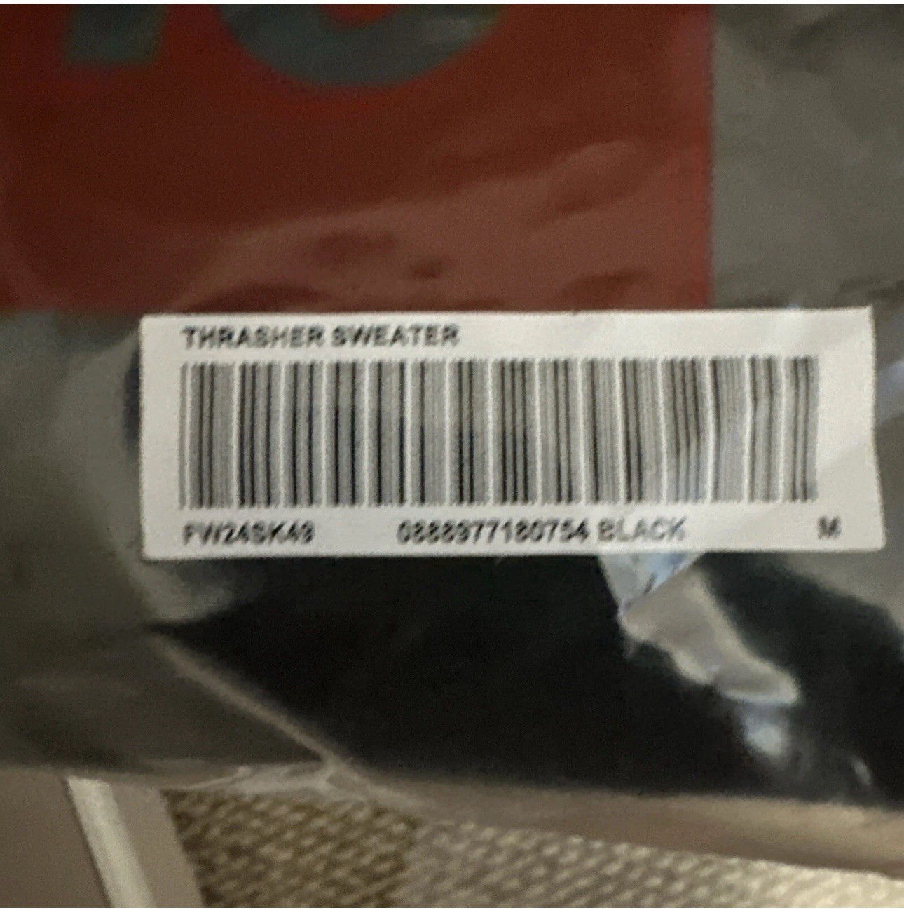 Supreme Thrasher Sweater M Black (FW24) - In Stock Ready To Ship thumbnail 4