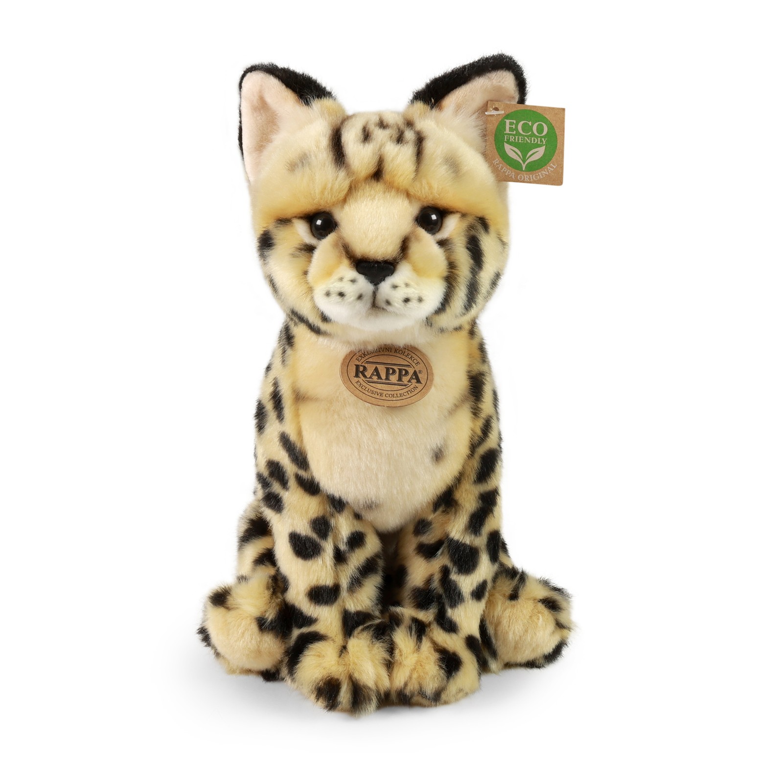 Rappa 241121 Serval 30 Cm Eco-Friendly Plush Wild Animal Toy