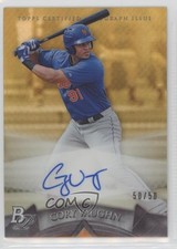 2014 Bowman Platinum Prospects Gold Refractor 50/50 Cory Vaughn #AP-CV Auto i5q
