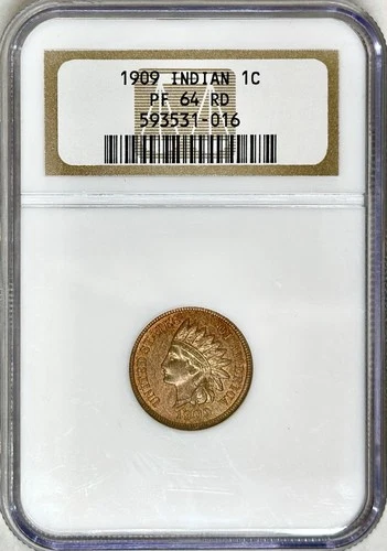 1909 PROOF INDIAN HEAD CENT NGC PF64RD