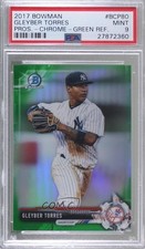 2017 Bowman Chrome Prospects Retail Green Refractor /99 Gleyber Torres PSA 9 2sc
