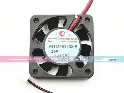 1 PCS MICRONEL Fan F41LM-024XK-9 DC24V 4010 4cm 2 wire cooling fan axial fan #wd