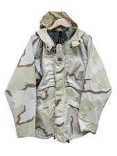 Genuine US SF ECWCS Reversible Woodland Desert Parka Jacket Large Long #399