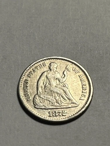 1872-S Seated Liberty Half Dime — photo from the most recent tracked eBay sale