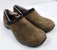 Merrell Ortholite Air Cushion Womens 7 M Loafer Casual Flats Shoes Brown Suede