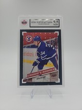 2016/17 UPPER DECK NHL HOCKEY CARD DAY 1 AUSTON MATTHEWS ROOKIE - KSA 9.5 NGM. rookie card picture