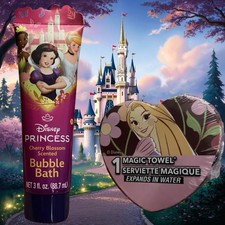 Księżniczka Disneya 2 szt. partia skompresowany magiczny ręcznik i kąpiel bąbelkowa dzieci wiek 3+
