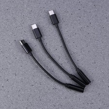 3 Pcs Adapter Cable Type Headphone Earphones Headphones Wired Usb to 3.5mm