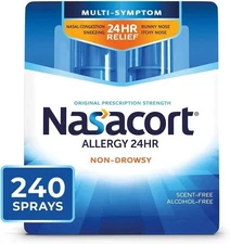 Nasacort Allergy 24hr Relief, Non-Drowsy (240 sprays total) Exp 11/2027
