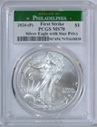 2024 (P) 1 oz Silver Eagle $1 Star Privy PCGS MS70 First Strike