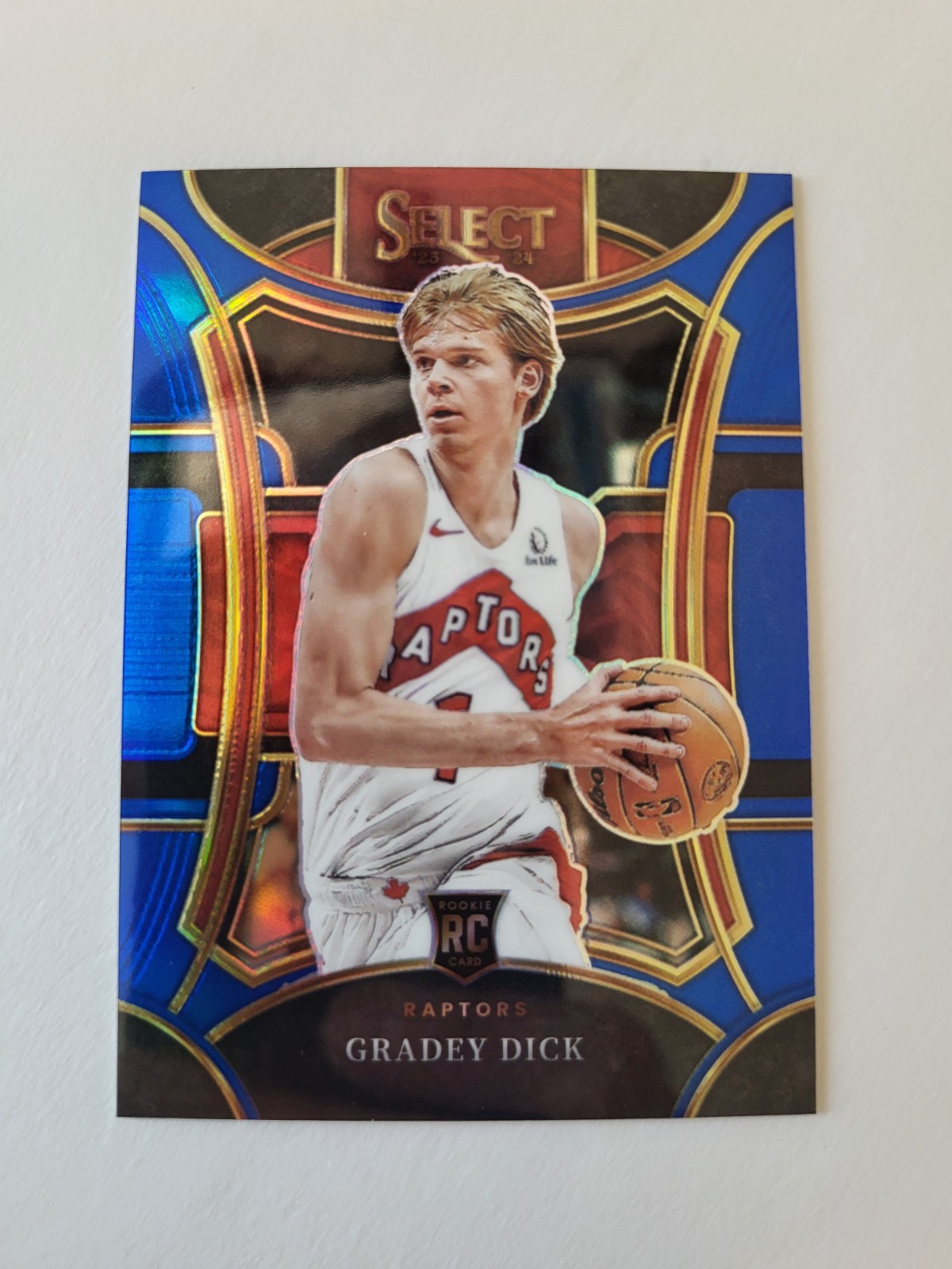 2023-2024 Panini Select - Mezzanine Level Blue Prizm #312 Gradey Dick (RC)