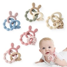 1 Pc Baby Teething Ring Teether Chewing Toy BPA Free Soothing Gums