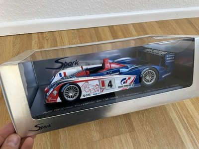 Audi R8 Oreca 24h Le Mans 2005 Playstation Gran Turismo 4 PS2 Spark S1803 / 1:18
