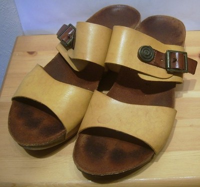 Dr. Brinkmann Pantoletten Sandale   Gr.40   gelb  Leder
