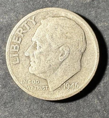 1946-S Roosevelt Dime (Circulated) - (#1066) Very Fine Condition