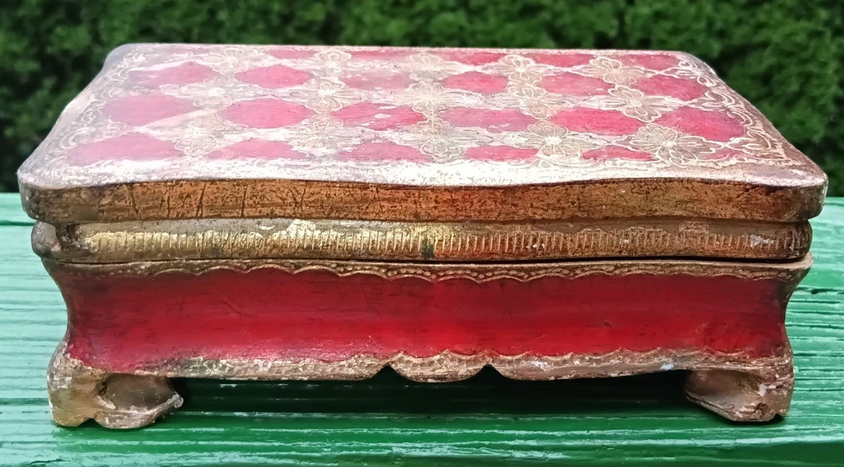 Florentine Box Indiana Collectible Decorative Trinket Boxes for