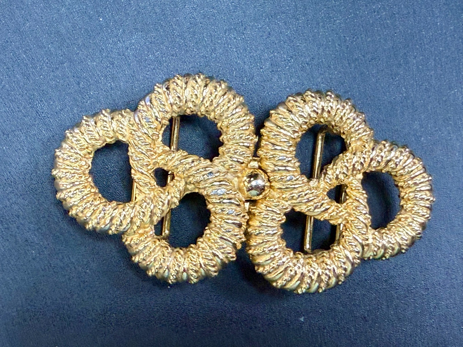 Knotted Rope Textured Interlocking Two Piece  Gol… - image 14